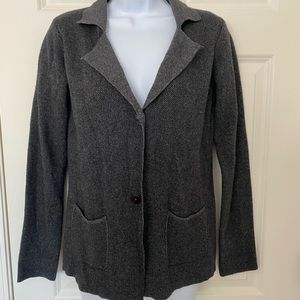 Womens soft wool/cashmere blend cardigan sweater. Great office jacket.